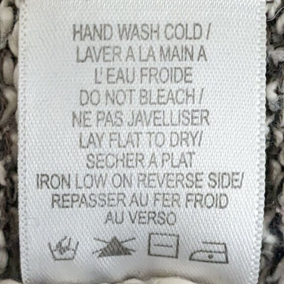 Women's GENTLE FAWN Brown/Beige Variegated Pullover Sweater w Lace; Size S - Picture 5 of 5